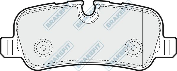 APEC BRAKING stabdžių trinkelių rinkinys, diskinis stabdys PD3086